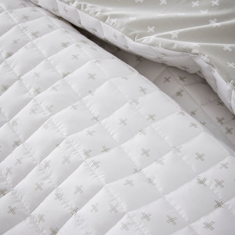 Pai Quilted Quilt Cover White