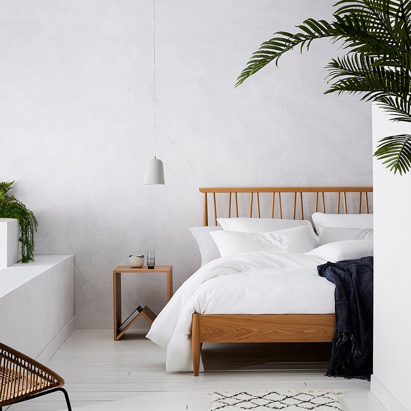 European Collection Shimmer Quilt Cover White