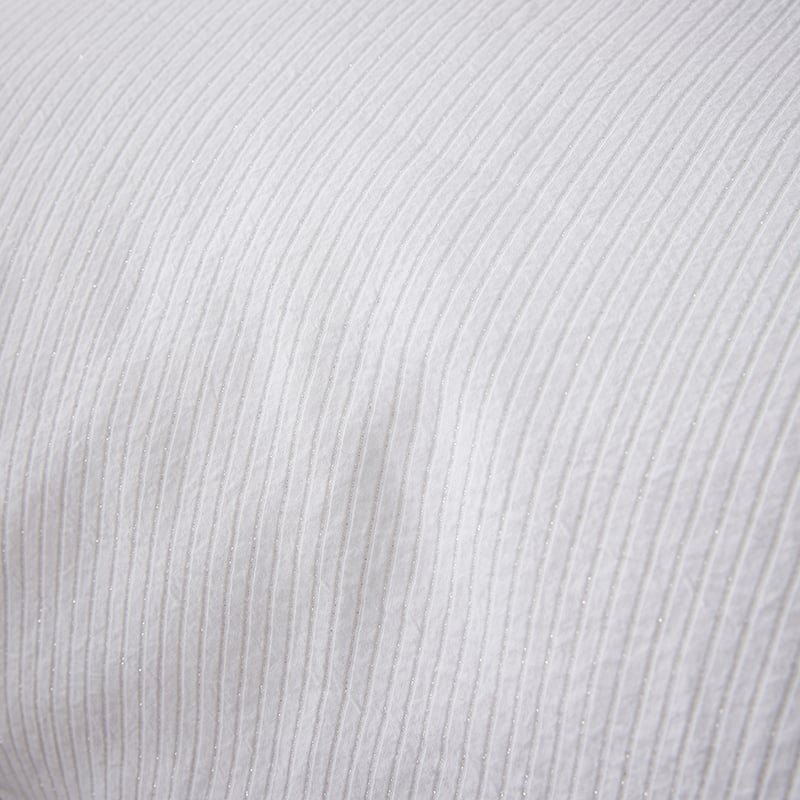European Collection Shimmer Quilt Cover White