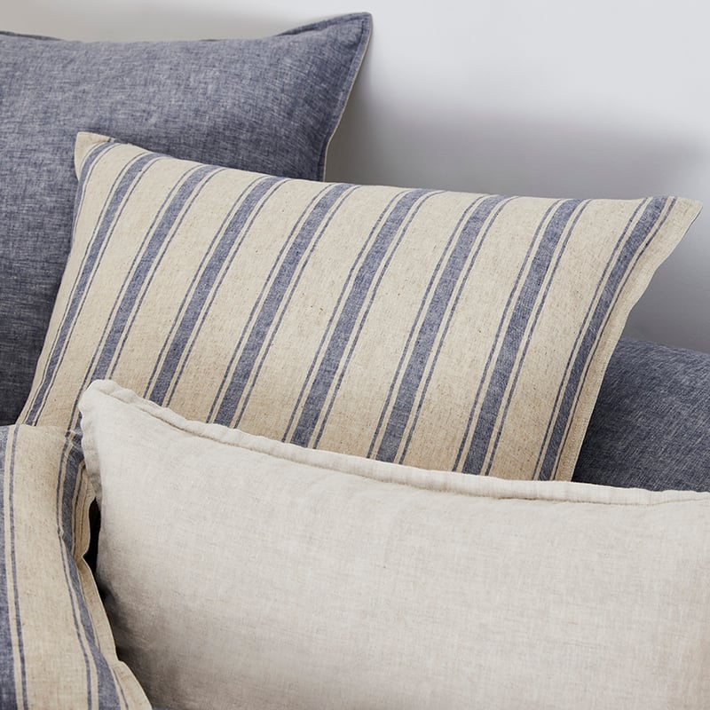 Harbour Stripe Quilt Cover Set Storm