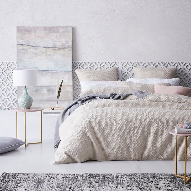 Jerome Quilted Quilt Cover Linen