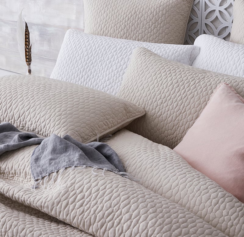 Jerome Quilted Quilt Cover Linen