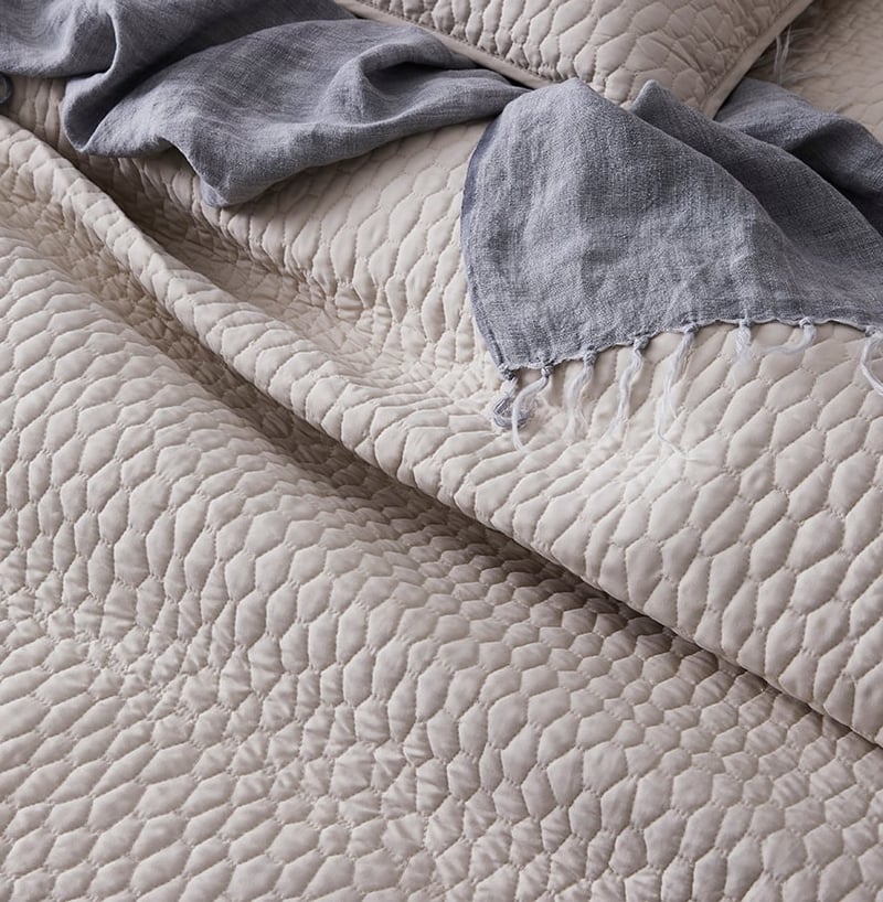 Jerome Quilted Quilt Cover Linen