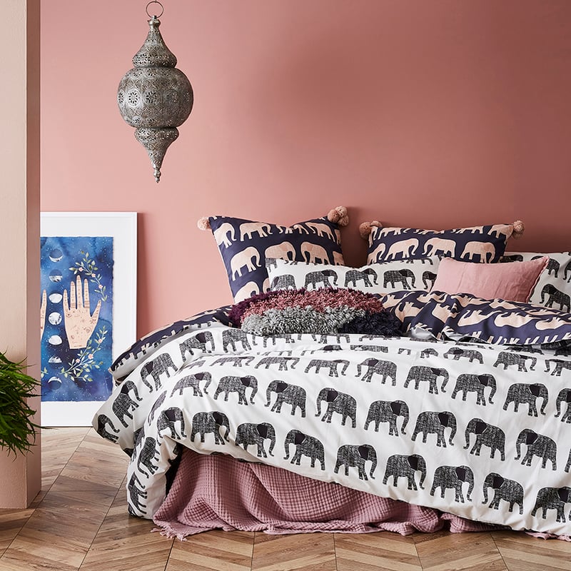 Bahati Quilt Cover Set White