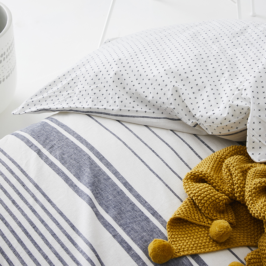 Oasis Stripe Quilt Cover Set