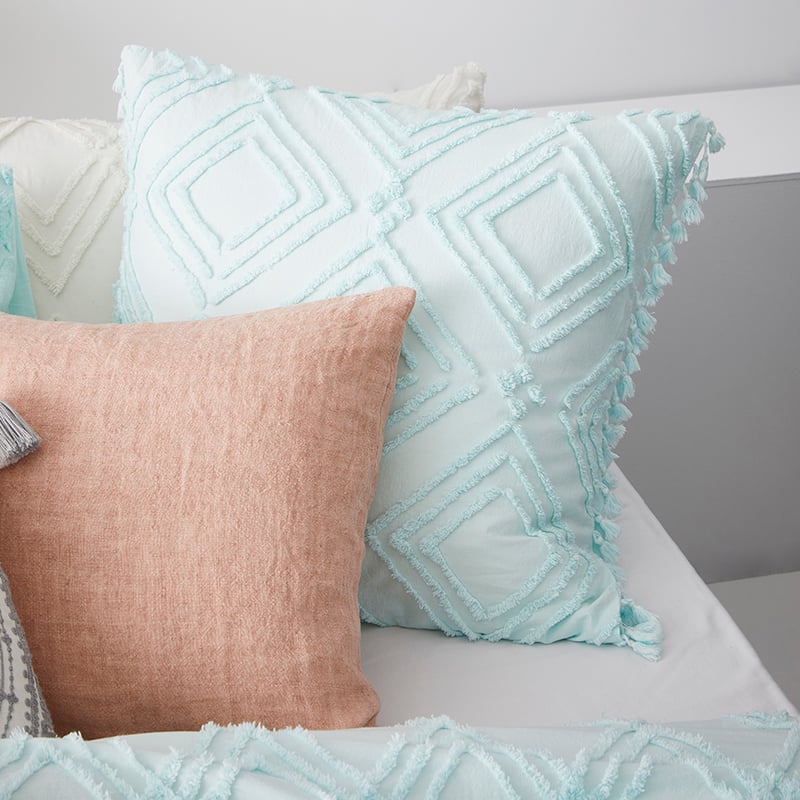 Kerela Quilt Cover Blue Glass