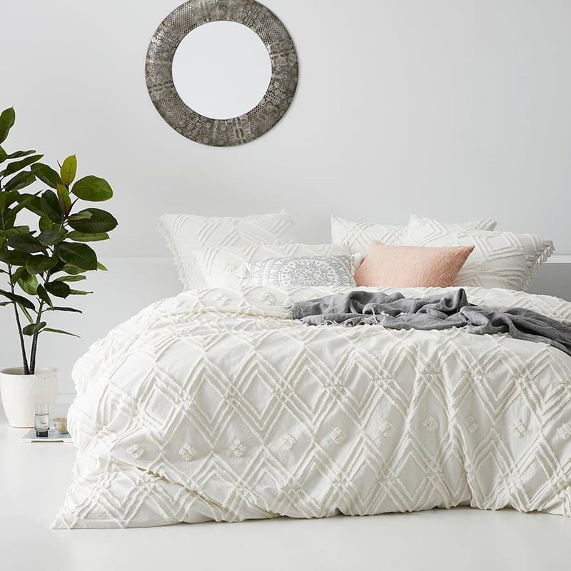 Kerela Quilt Cover Natural