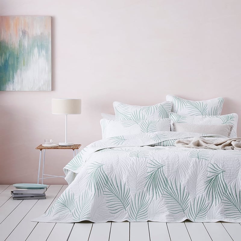 Tranquil Quilted Coverlet Forest