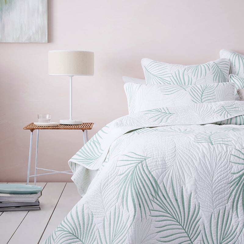 Tranquil Quilted Coverlet Forest