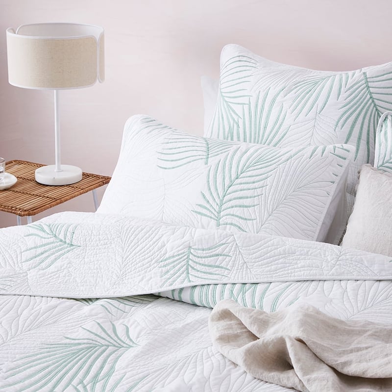 Tranquil Quilted Coverlet Forest
