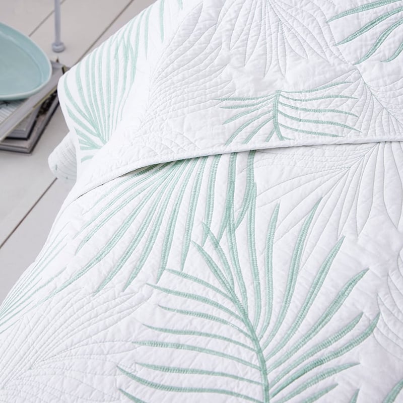 Tranquil Quilted Coverlet Forest