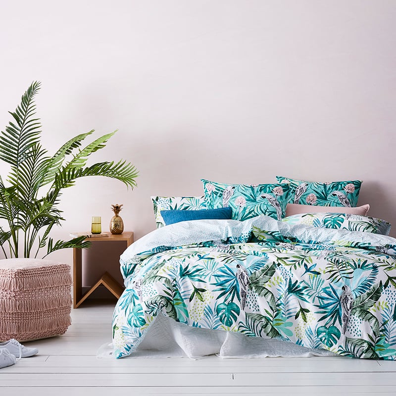 Paradise Quilt Cover Set Green
