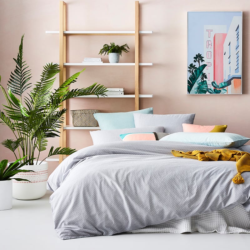 Harley Quilt Cover Set Silver Storm