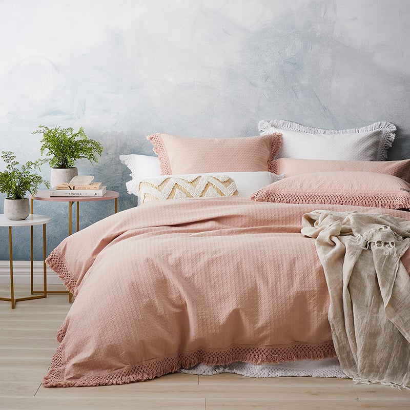 Mena Quilt Cover Blush