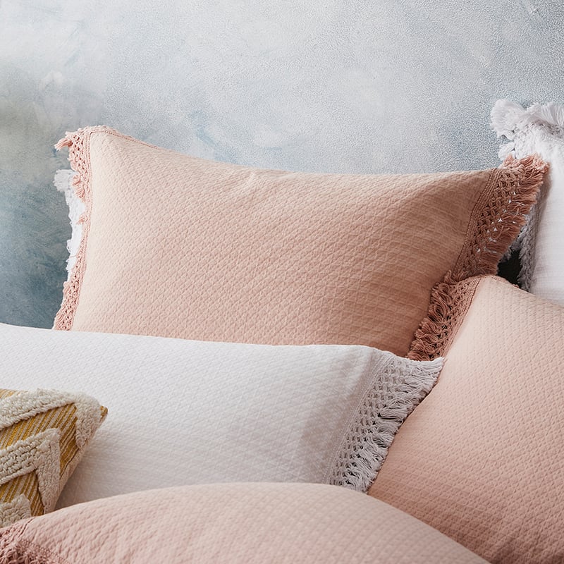 Mena Quilt Cover Blush