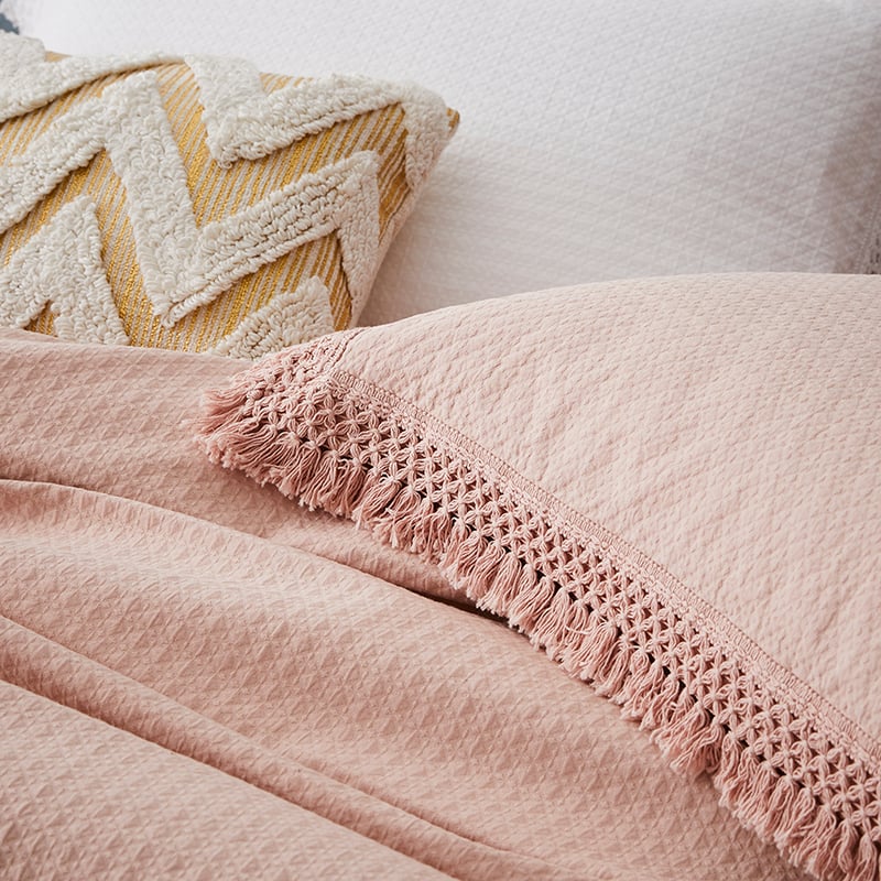 Mena Quilt Cover Blush