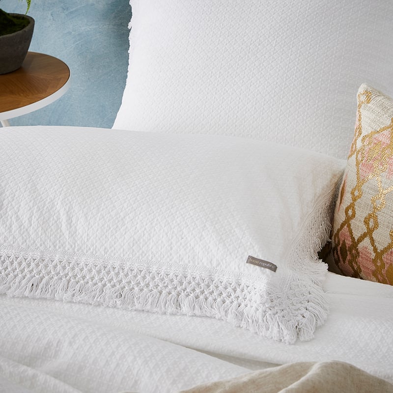 Mena Quilt Cover White