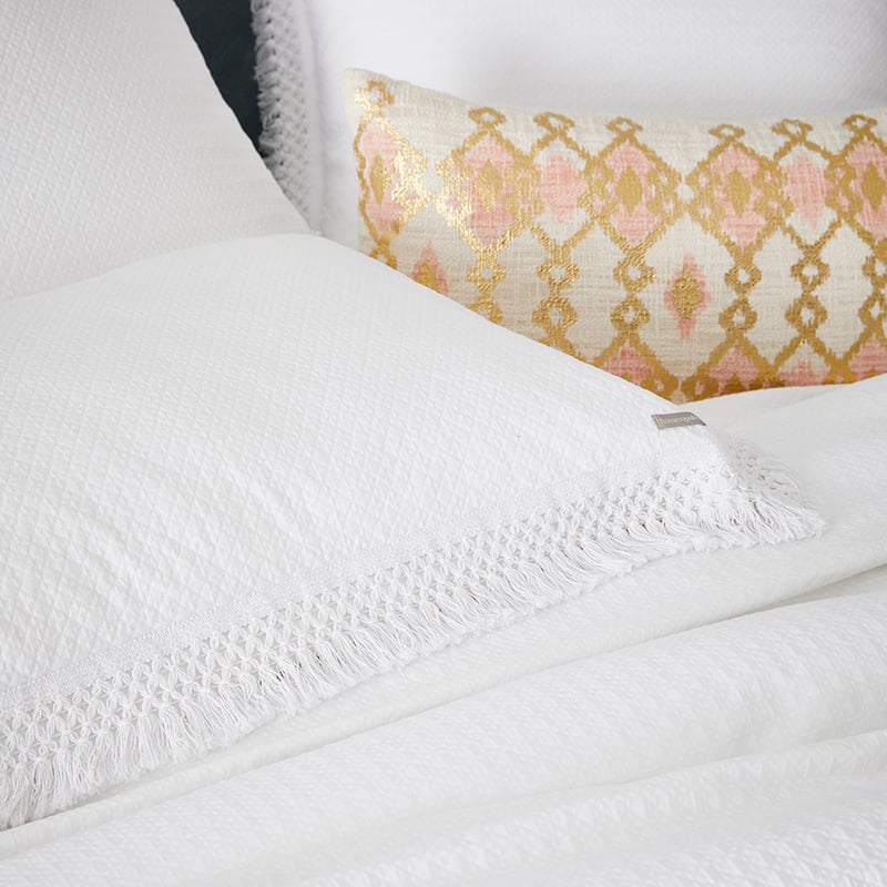 Mena Quilt Cover White