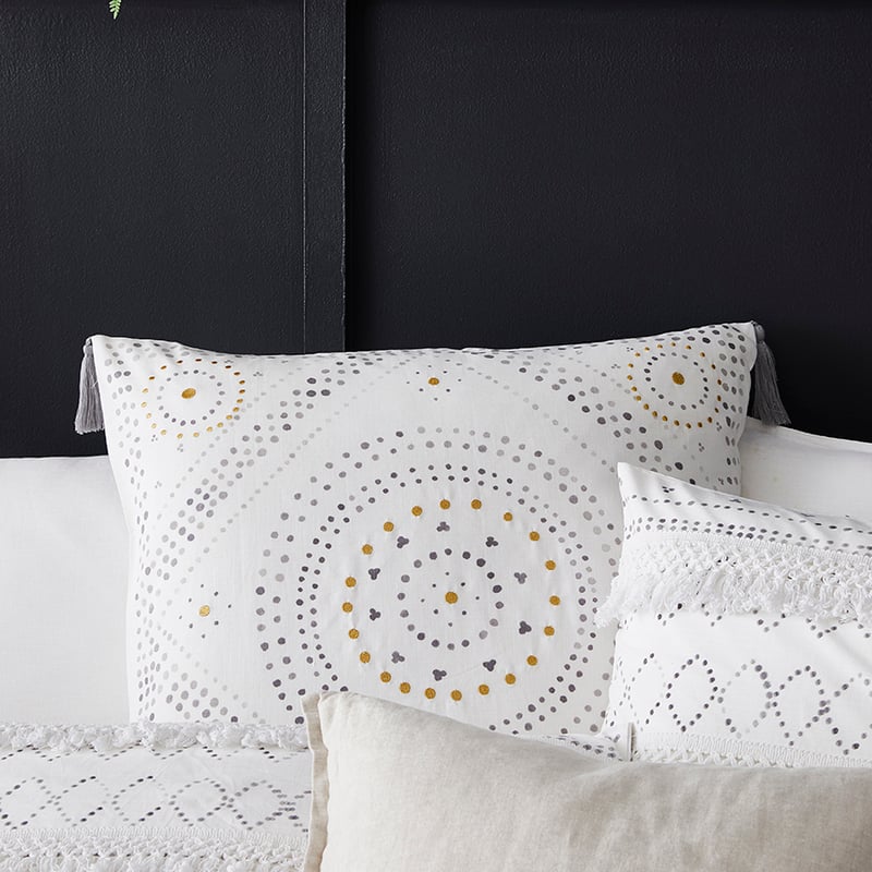 Maia Quilt Cover Set White