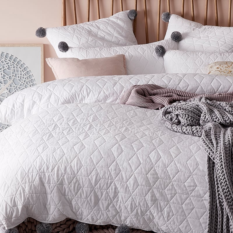 Willow Quilted Quilt Cover Snow