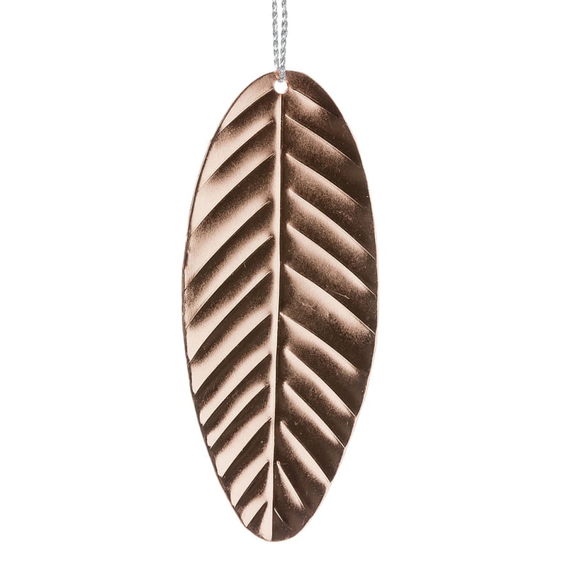 Hanging Metal Leaf  Rose Gold 10.5cm
