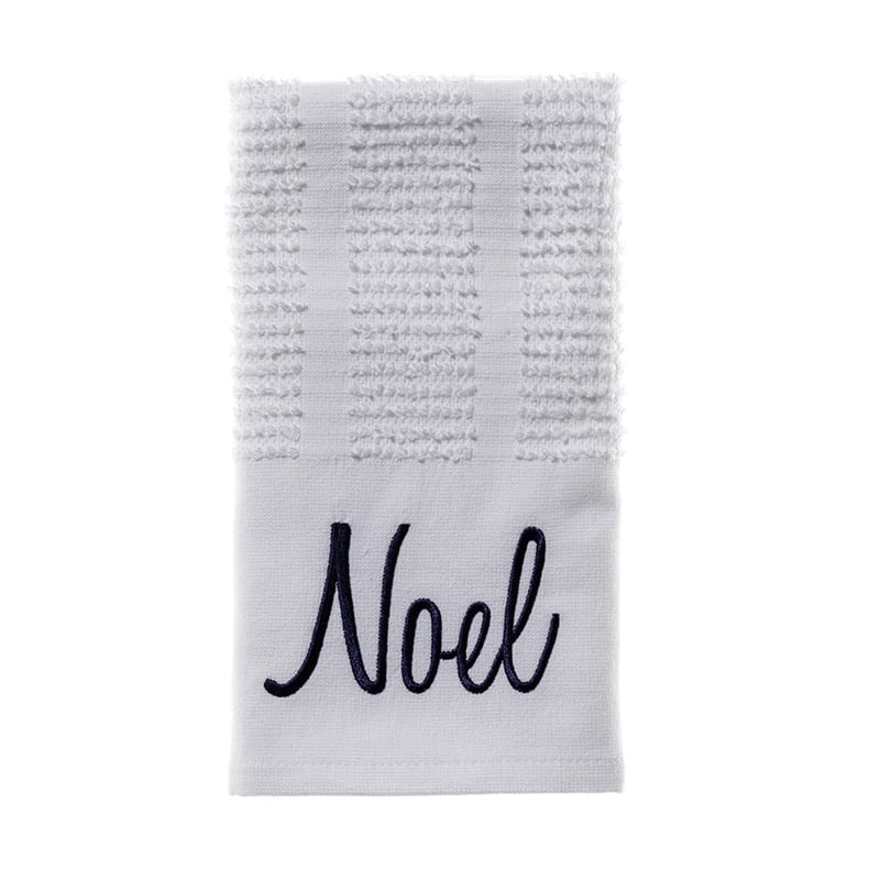 Grey Noel Tea Towel 2 Pack
