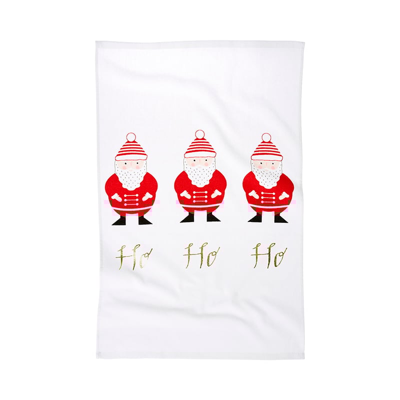 Christmas Tea Towels 'Ho Ho Ho' Pack of 2