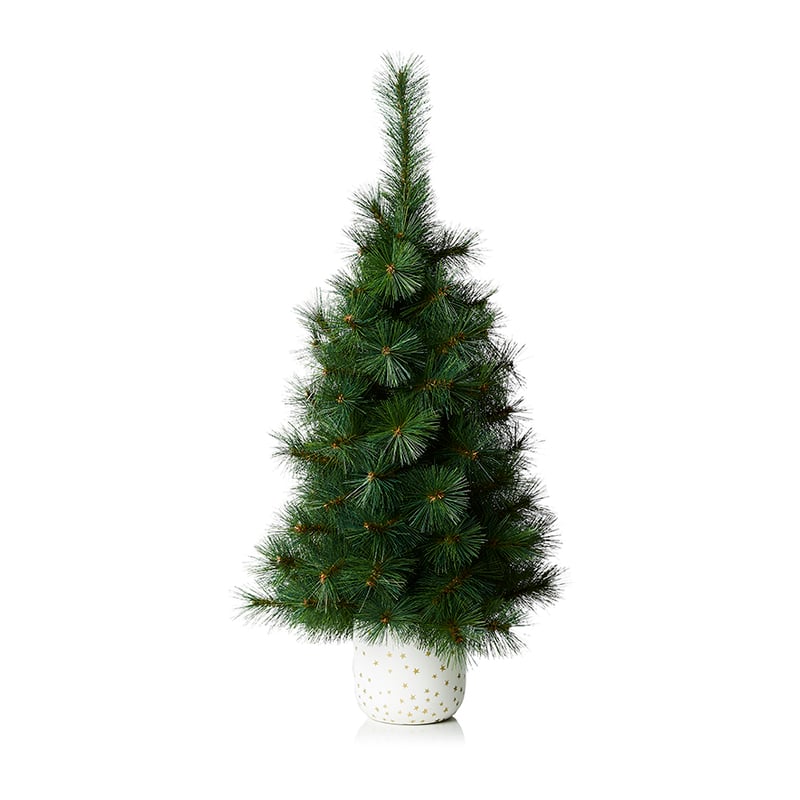 Christmas Pot White & Gold 