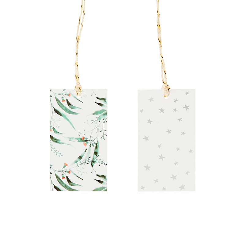 Festive Gift Tags Pack of 10 Botanic 