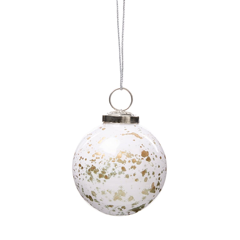 Splatter Bauble White Ball