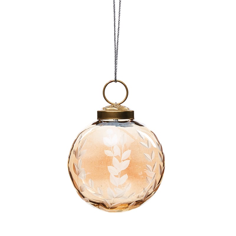 Etched Bauble Gold Jasmine Ball
