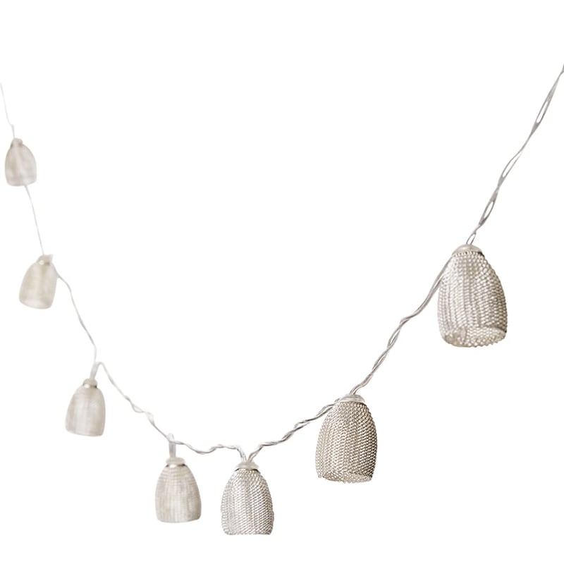 Mesh String Lantern Lights in Silver 