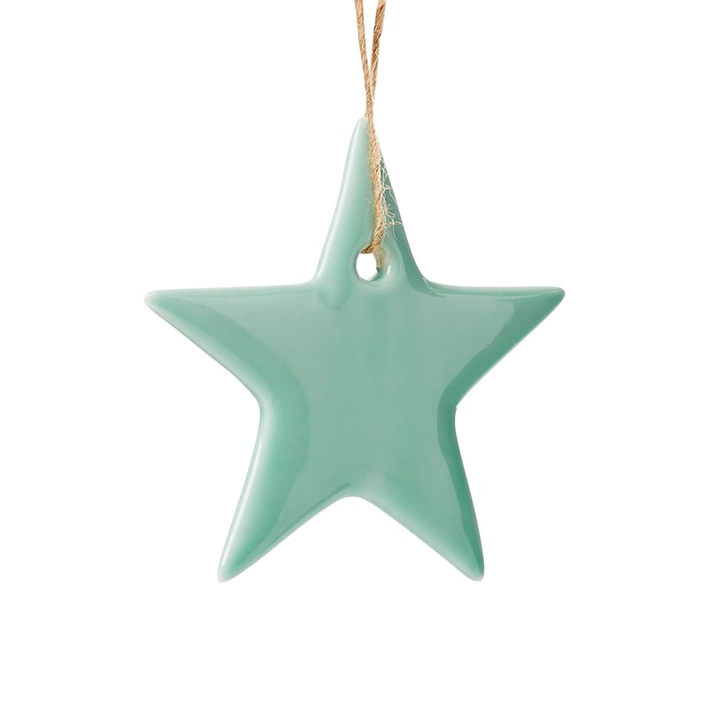 Ceramic Star Decoration Mint 