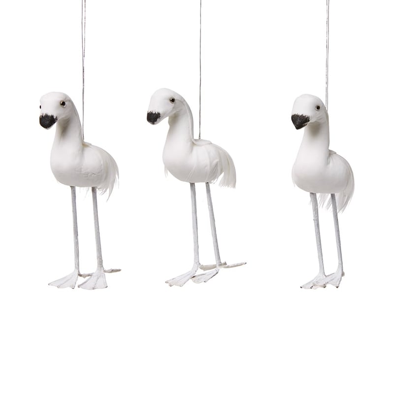 Feather Flamingo White Pack of 3
