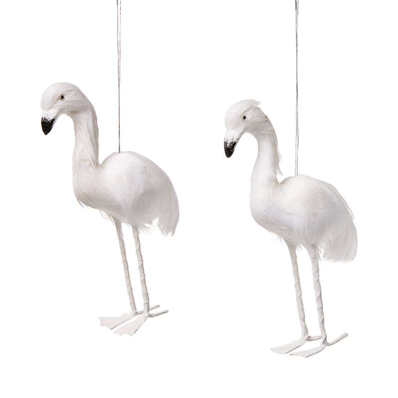 Feather Flamingo White Pack of 2