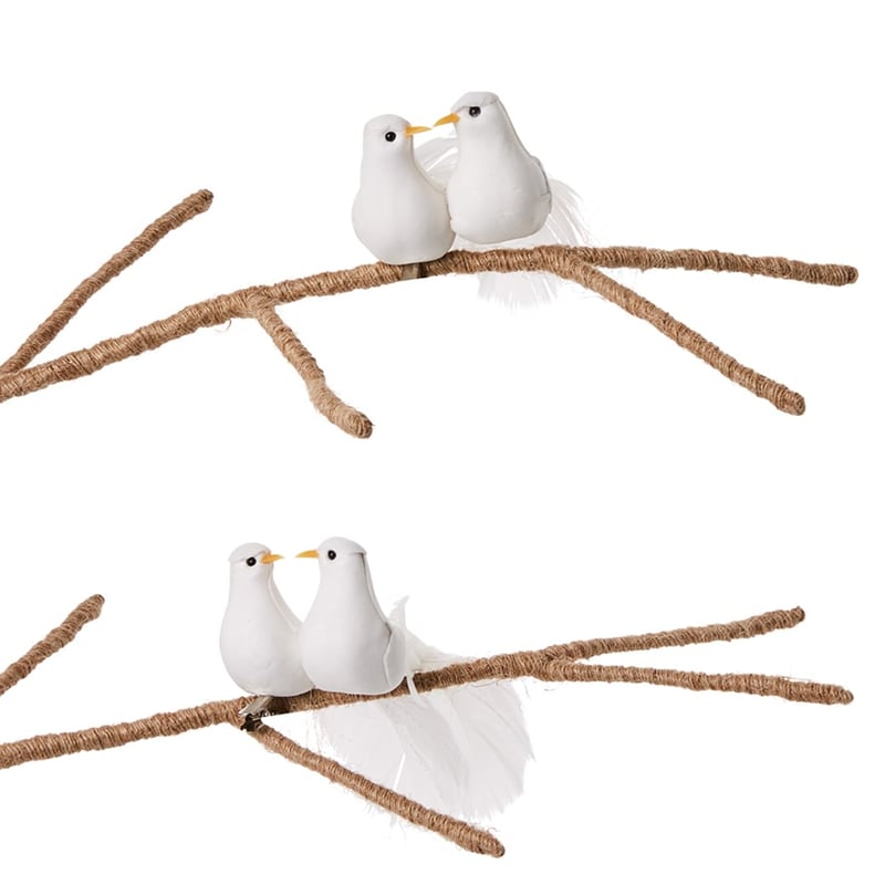 Feather Bird Love Birds Pack of 2