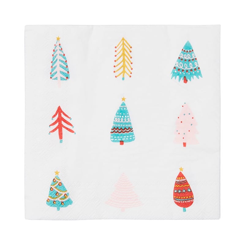 Festive Paper Napkins Trees Pack of 20