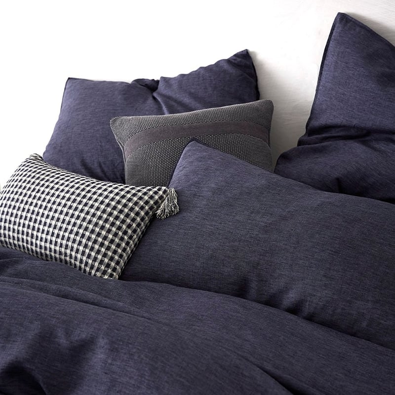 Vintage Washed Denim Quilt Cover
