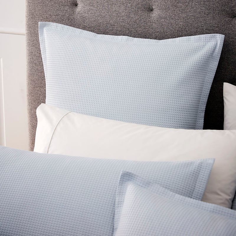 Tribeca Waffle Quilt Cover Set Air Blue
