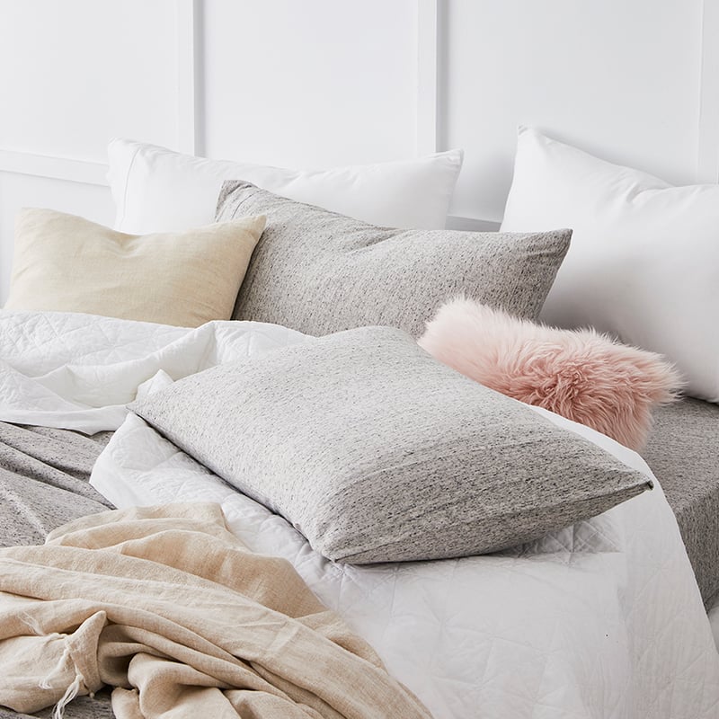 Ultra Soft Jersey Quilt Cover Dark Marble