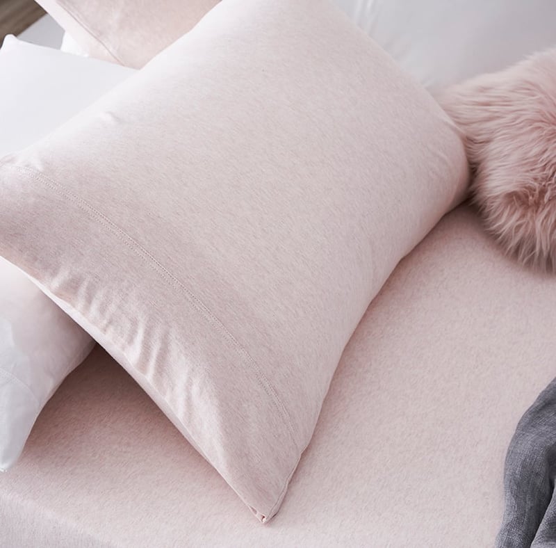 Ultra Soft Jersey Quilt Cover Pink Marble
