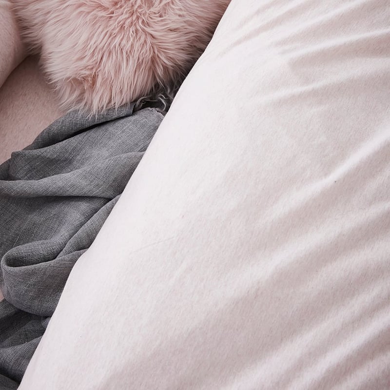 Ultra Soft Jersey Quilt Cover Pink Marble