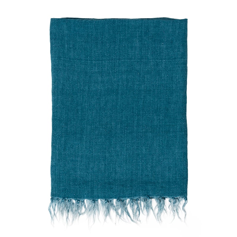 Malmo Linen Throw Teal 