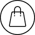 Reusable bag icon.