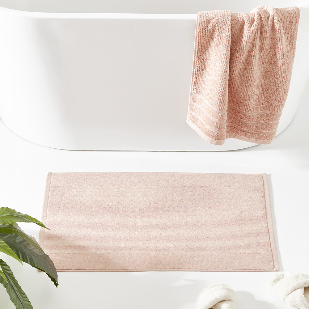 Flinders Peach Bath Mat Adairs