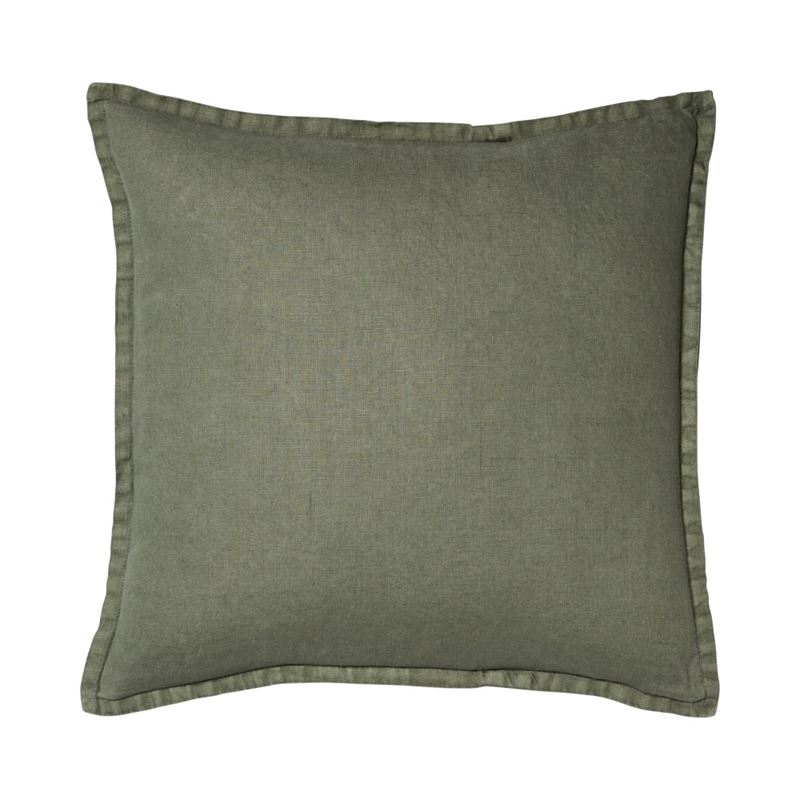 Belgian Forest Vintage Washed Linen Cushion