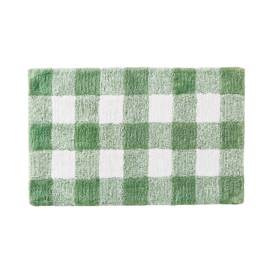 Check Eucalyptus Bath Mat Adairs
