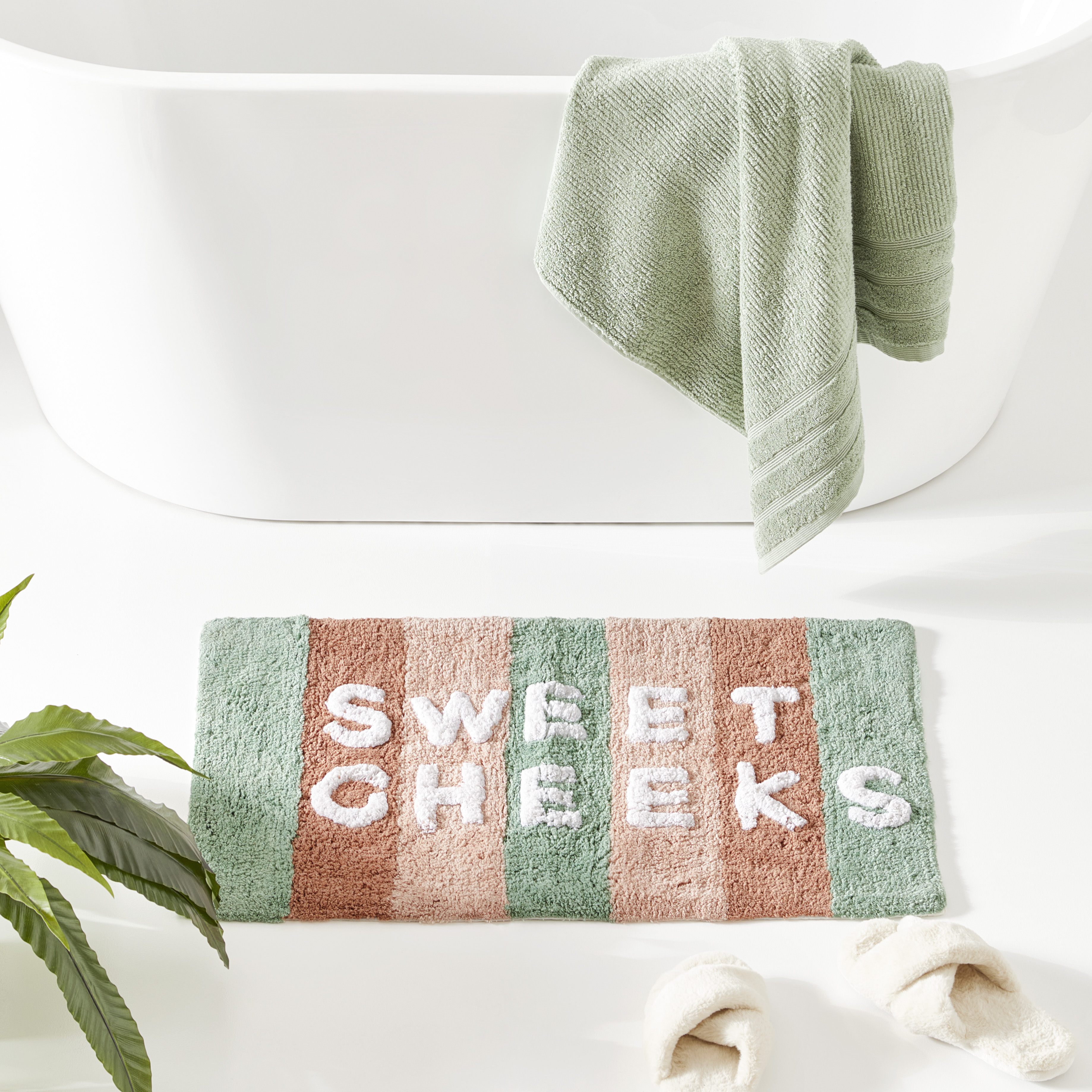Sweet Cheeks Earth Multi Stripe Bath Mat Adairs