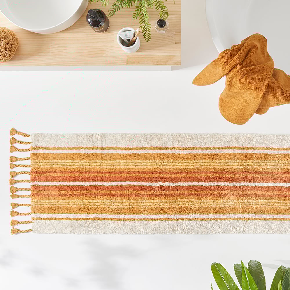 Harvest Ginger Multi Bath Runner | Adairs