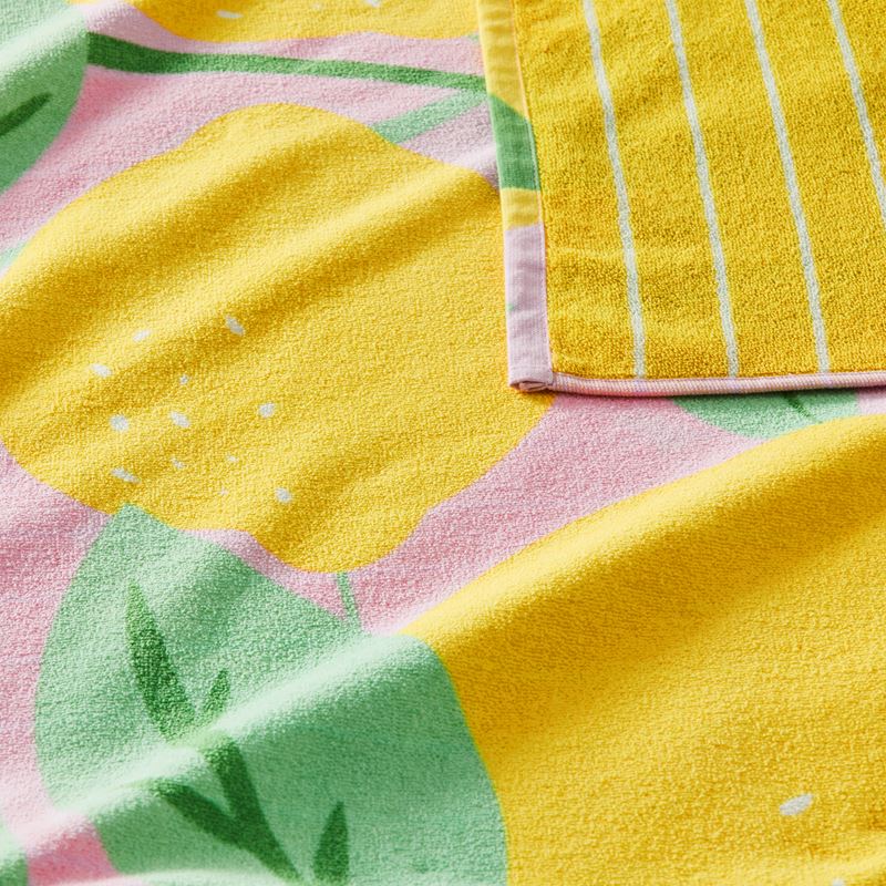 Velour Lemon Spritz Beach Towel